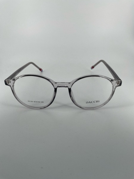 Dacchi D34133: Clear Round Plastic Eyeglass Frames (Men's &amp; Women's)