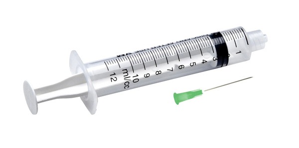 Sterile 10ml 3-Part Syringe with 21G Needle (10 Pack)