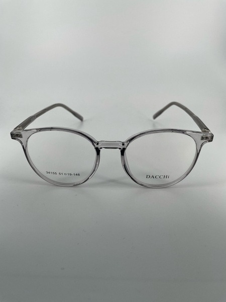 Dacchi D34155 Clear Round Plastic Eyeglass Frames (Men's &amp; Women's)