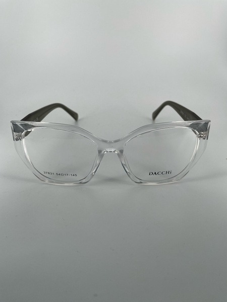 Dacchi D37831: Large Black Clear Plastic Women's Eyeglass Frames