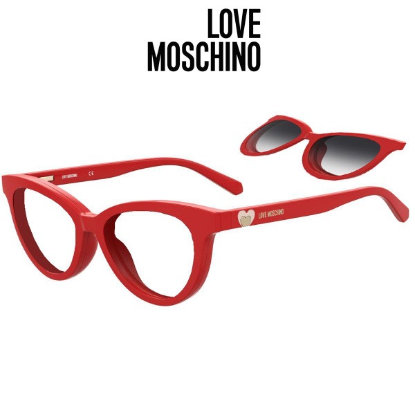 Love Moschino 051/CS C9A 9O Eyeglass Frames with Clip-Ons