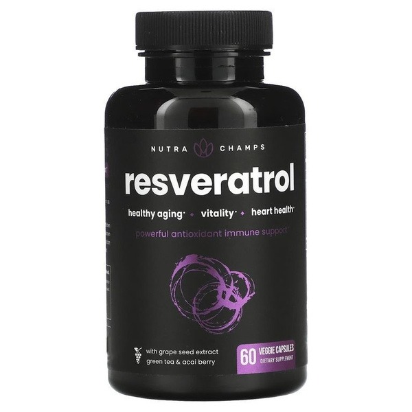 Nutra Champs Resveratrol 1200mg - 60 Capsules