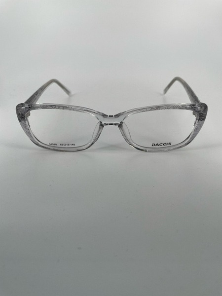 Dacchi D34028: Clear Square Plastic Women's Eyeglass Frames