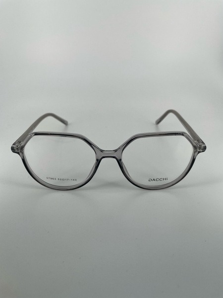 Clear Round Plastic Eyeglass Frames - Dacchi D37963 (Unisex)