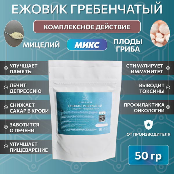 Lion's Mane Mushroom Powder: Full Spectrum Extract (50g)