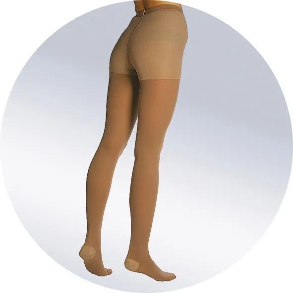 Beige Compression Stockings, 20-30 mmHg Compression