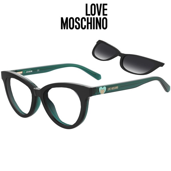 Love Moschino 051/CS ETJ 90 Eyeglasses with Clip-On Sunglasses