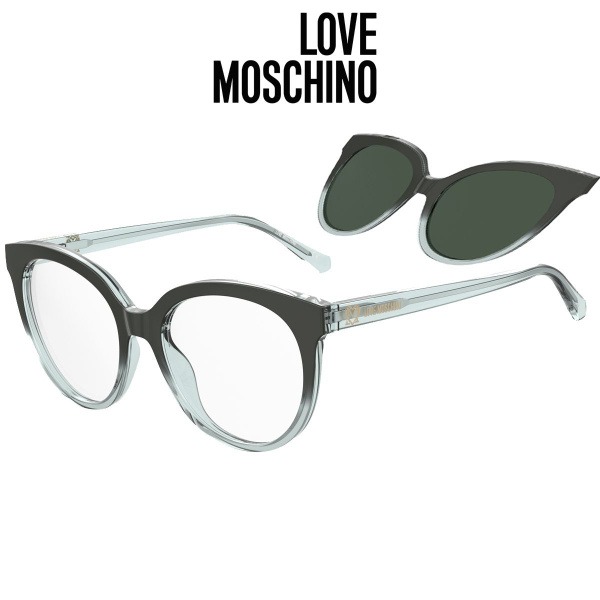 Love Moschino 058/CS 1ED QT Eyeglass Frames with Clip-Ons