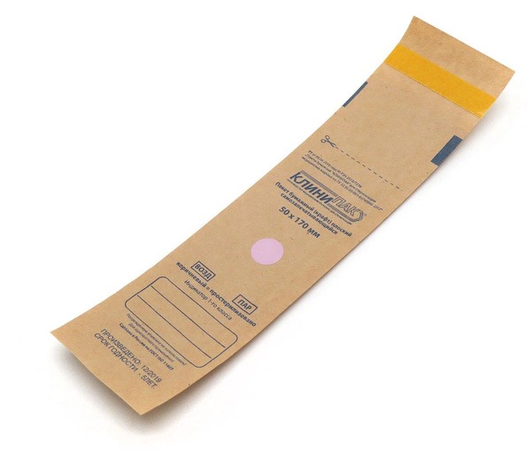 Sterile Kraft Paper Pouches - Self-Sealing, 50x170mm (100 Pack)