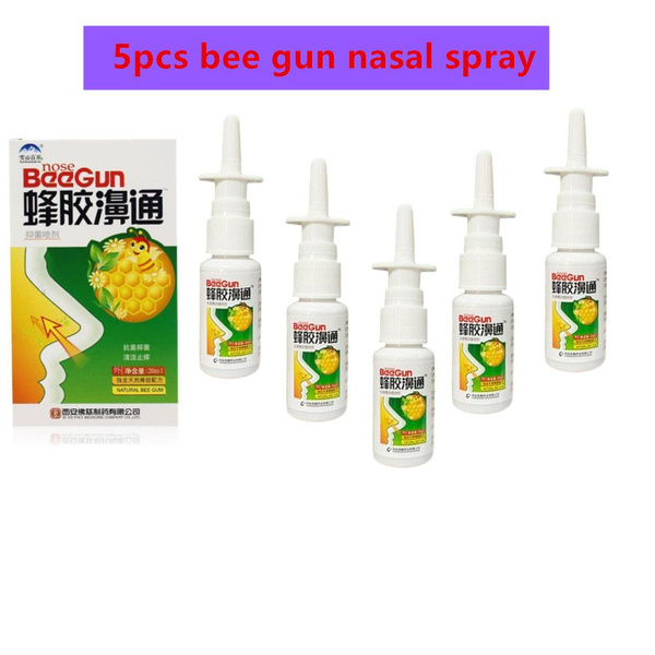 BeeGun Nasal Spray: Natural Propolis for Allergies, Sinusitis, & Cold Relief (5-Pack)