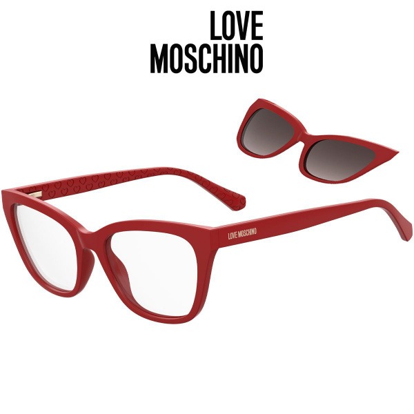 Love Moschino 071/CS C9A 90 Eyeglass Frames with Clip-Ons