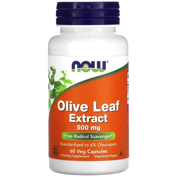 Olive Leaf Extract 500mg (60 Veggie Caps) - Immune Support, Antioxidant & Cardiovascular Health