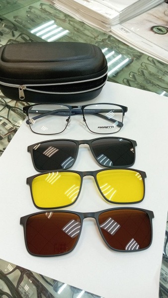 Moretti Eyeglass Frames with Attachments