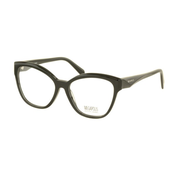 Megapolis 13 Black Eyeglass Frames with Case