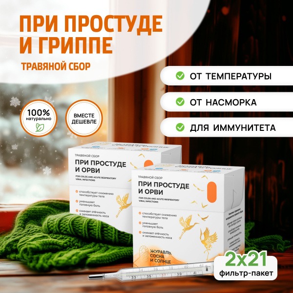 Eucalyptus & Sage Herbal Tea for Cold & Flu Relief (2 Packs)