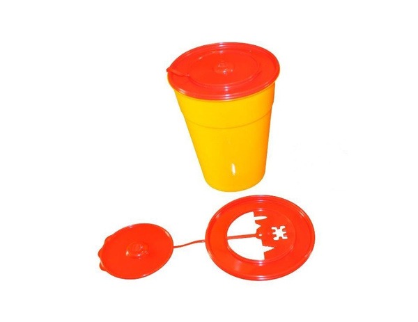 2x 1.0L Class B Sharp Tool Containers