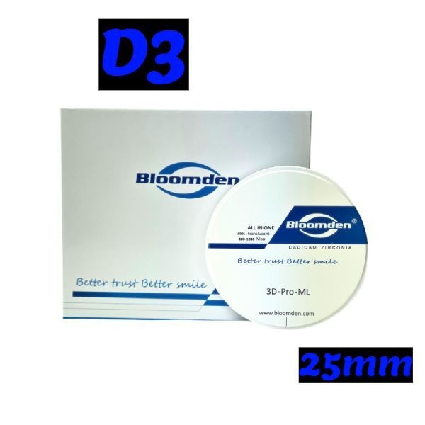 Bloomden Zirconia Disc 98x25mm D3 3D-PRO-ML