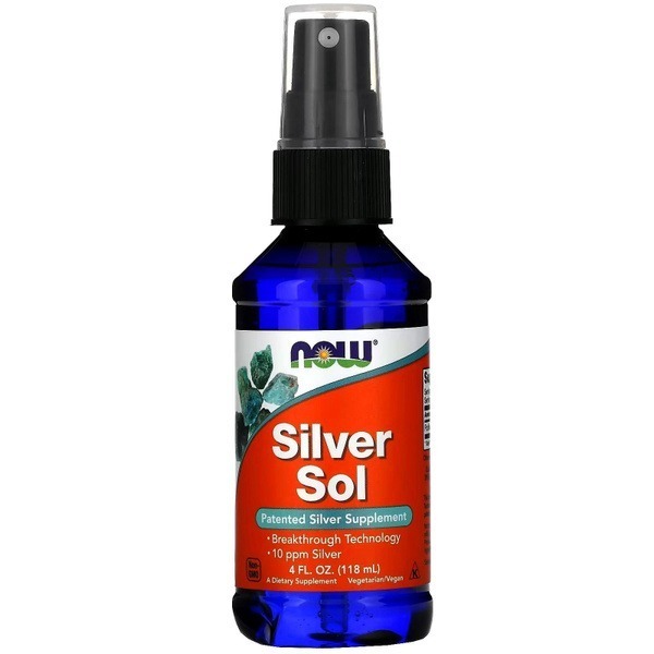 NOW Silver Sol 10 ppm (4 oz) Colloidal Silver