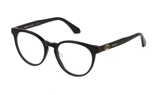 TWINSET VTW012 Shiny Black Eyeglass Frames