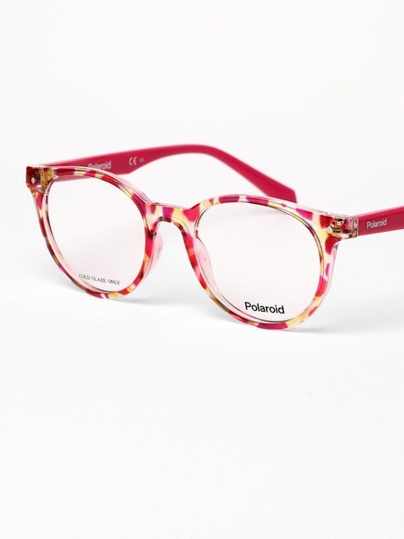 PLD D814 Eyeglass Frames: Medical-Grade Red