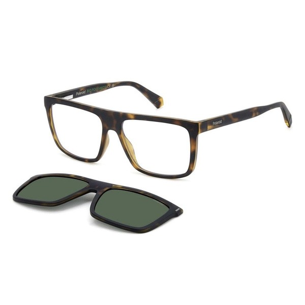 Polaroid PLD6230/CS Sunglasses with Havana Clip-On