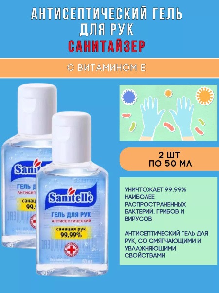 Hand Sanitizer Gel (2 x 50ml)