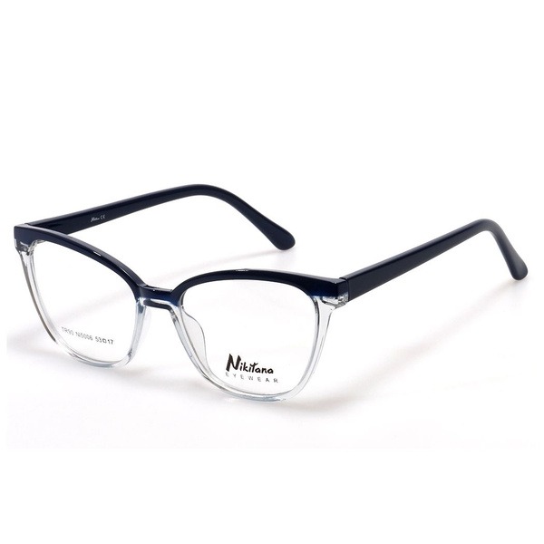 Women's Blue Butterfly/Dragonfly Plastic Rimmed Eyeglass Frames