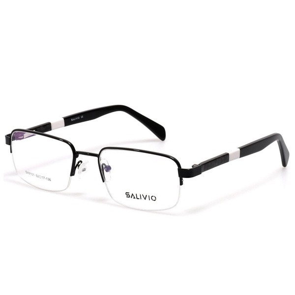 Unisex Semi-Rimless Oval Black Jlur Optic Glasses (Art. 02022468)