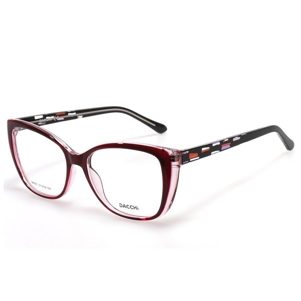 Women's Burgundy Butterfly Rimmed Plastic Eyeglass Frames - Jlur Optic 02022854