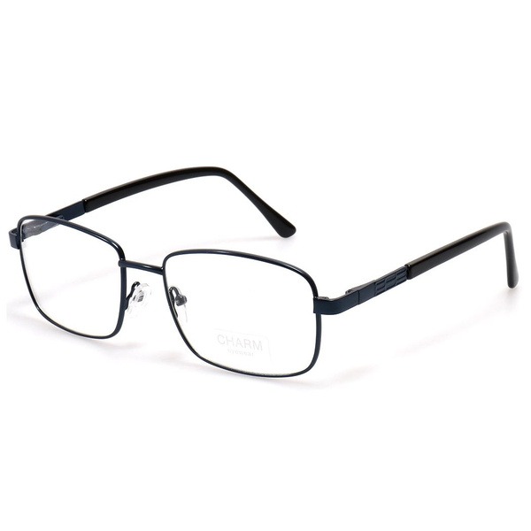 Men's Blue Metal Rectangle Eyeglass Frames - Jlur Optic 02022330