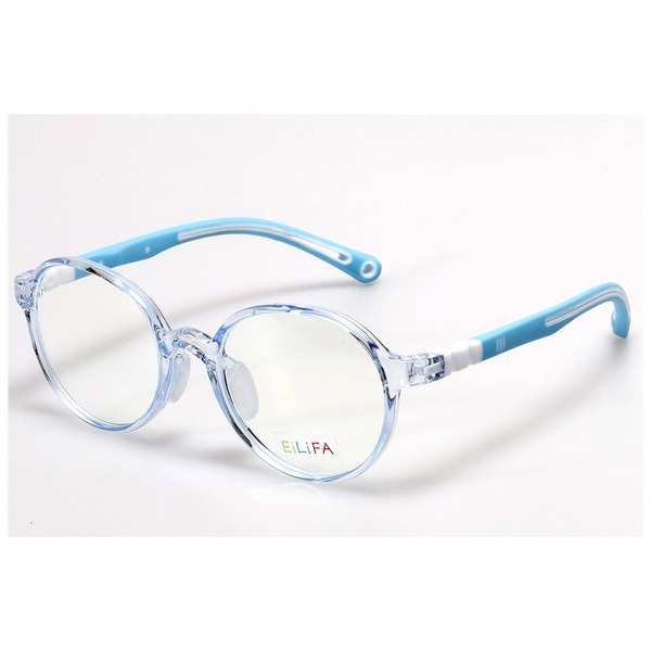 Kids' Blue Plastic Round & Panto Eyeglass Frames - Jlur Optic 02023755