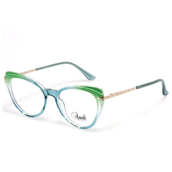 Blue Butterfly/Dragonfly Plastic Eyeglass Frames for Women