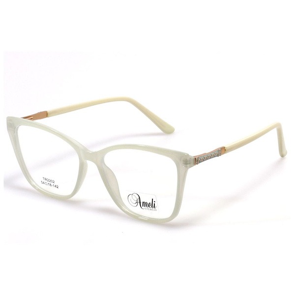 Beige Cat Eye TR-90 Plastic Women's Eyeglass Frames