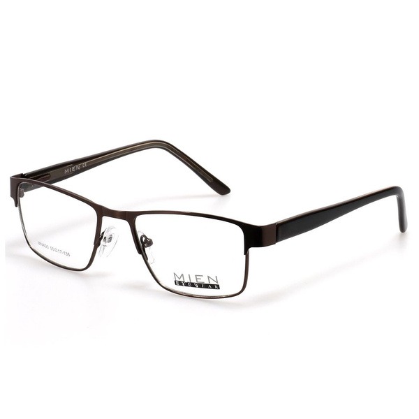 Unisex Brown Rectangular Rimmed Eyeglass Frames - Jlur Optic 02024259