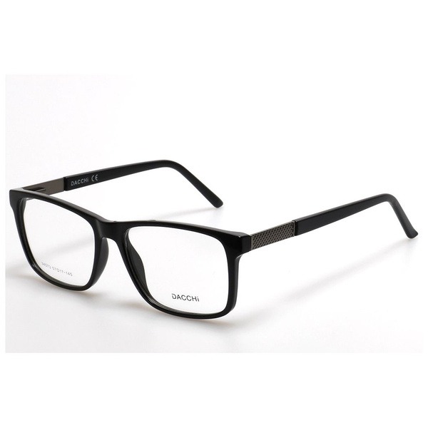 Men's Black Rectangular Jlur Optic Eyeglasses (02024501)