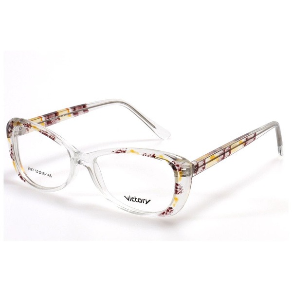 Women's Butterfly/Dragonfly Rimmed Eyeglasses - Clear Plastic - Jlur Optic 02019272