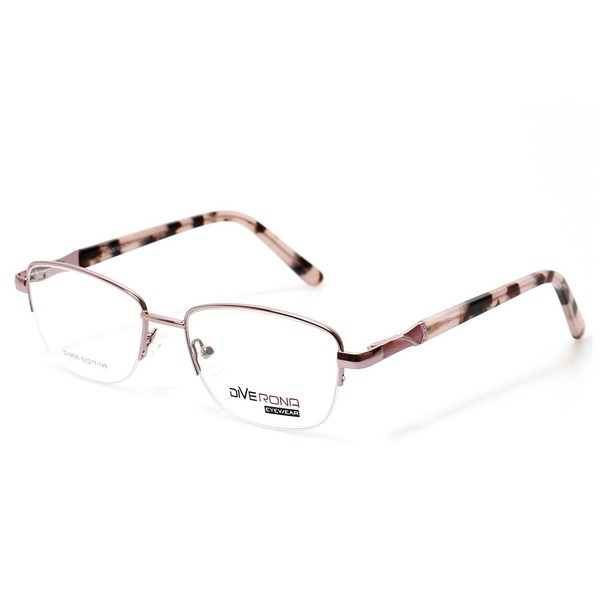 Pink Butterfly/Dragonfly Semi-Rimless Women's Eyeglass Frames - Jlur Optic 02023683