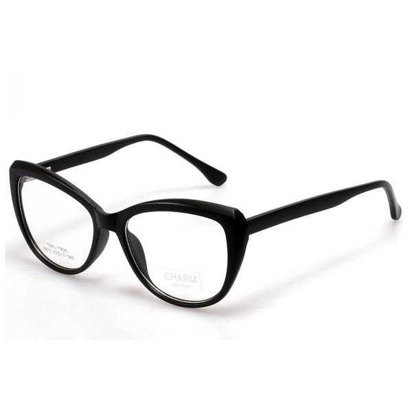 Women's Black Butterfly/Dragonfly Rimmed Plastic Eyeglass Frames