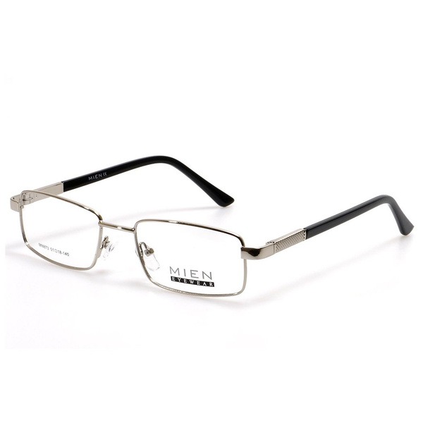 Silver Metal Rectangle Unisex Eyeglass Frames - Jlur Optic 02024252