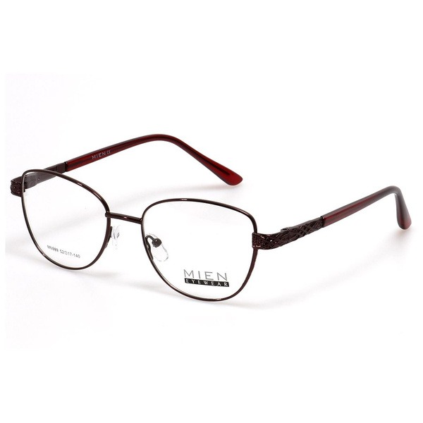 Women's Burgundy Metal Butterfly/Dragonfly Rimmed Eyeglasses - Jlur Optic 02024303