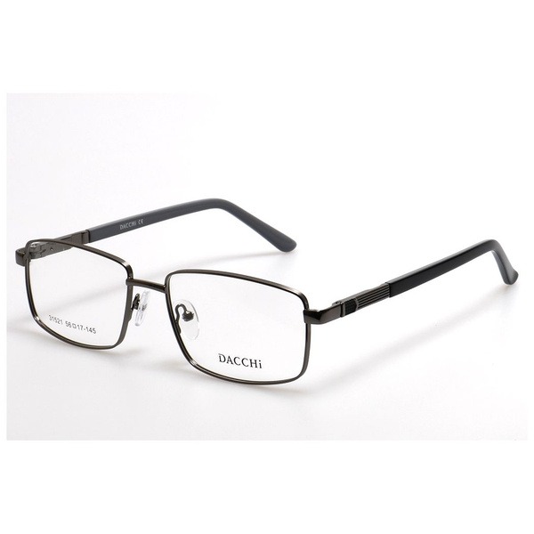 Men's Gray Metal Rectangle Eyeglass Frames - Jlur Optic 02024481