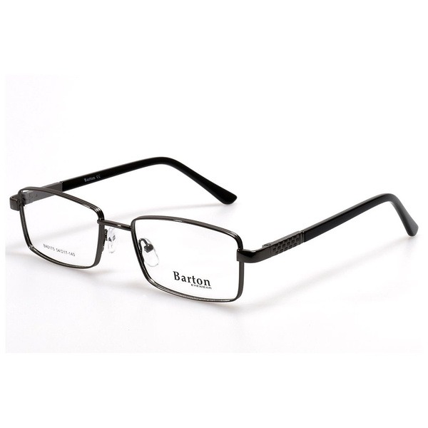 Men's Gray Metal Rectangle Eyeglass Frames - Jlur Optic 02024183