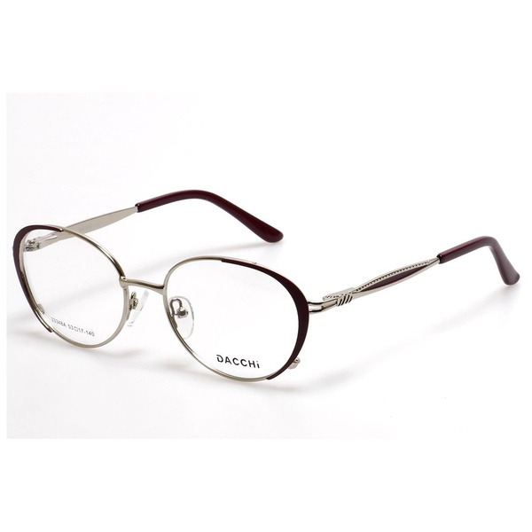 Women's Oval Burgundy Metal Rimmed Eyeglasses - Jlur Optic 02024461