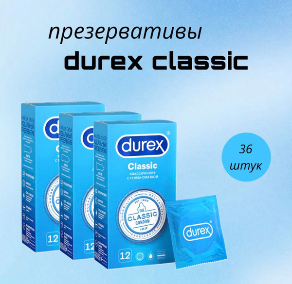 Durex Classic Condoms, 36 Count