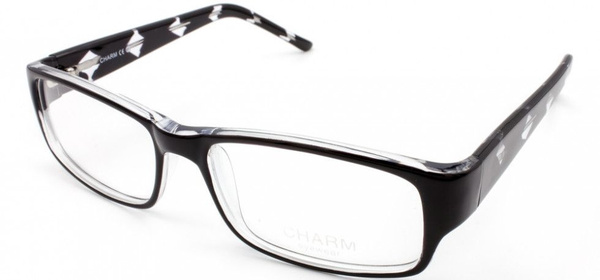 CHARM 4132 Eyeglass Frames: Dark &amp; Dark Grey