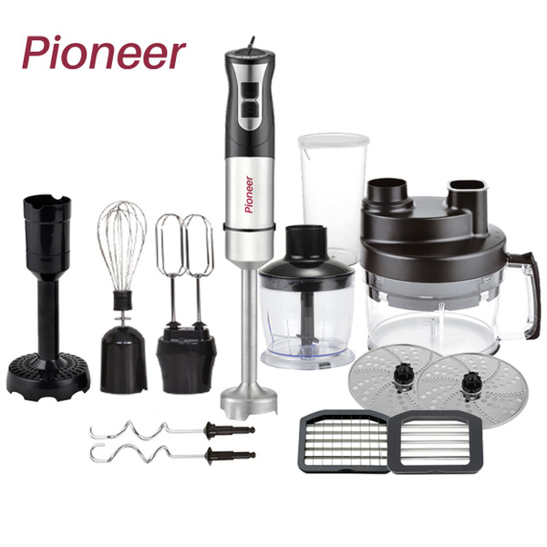 Pioneer HB255S Platinum 1800W Hand Mixer: 11 Attachments & 8x8mm Dice Grid