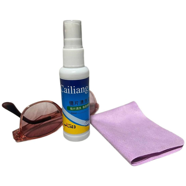 Eyeglass Cleaning Spray & Microfiber Cloth