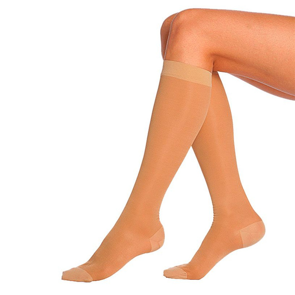 Beige Compression Socks, Class 2 Medical Compression