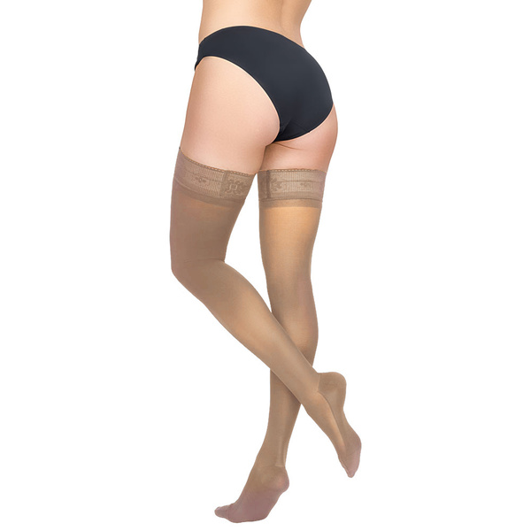 Compression Stockings, Light Beige, 20-30 mmHg, 1 Pair