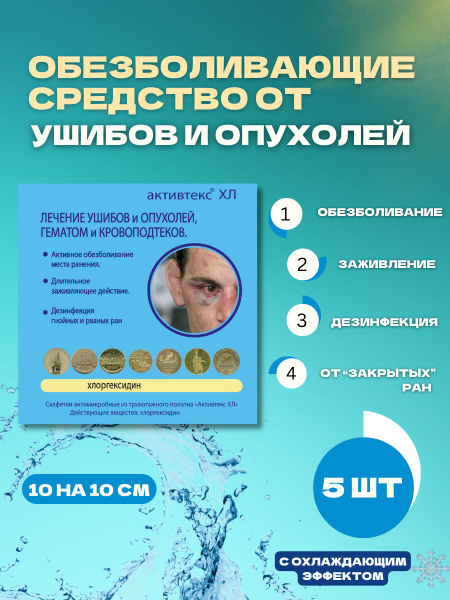 Healing Gel Dressings for Bruises, Contusions & Wounds (5 Pack)